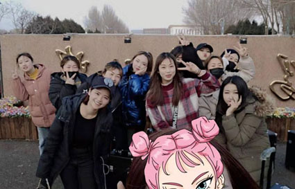 實踐方精彩，熱心譜未來——時尚造型班師生助妝工業(yè)大學晚會