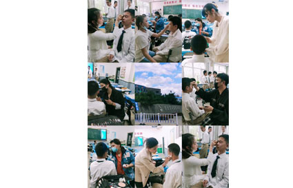  東北育才沈北校區(qū)化妝實習(xí)