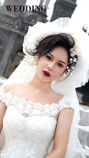 復(fù)古新娘妝造