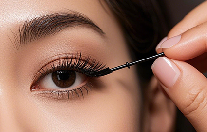 貼假睫毛的技巧，沈陽化妝學(xué)校介紹