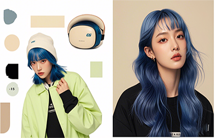 沈陽美發(fā)學(xué)校_藍(lán)色系發(fā)色推薦