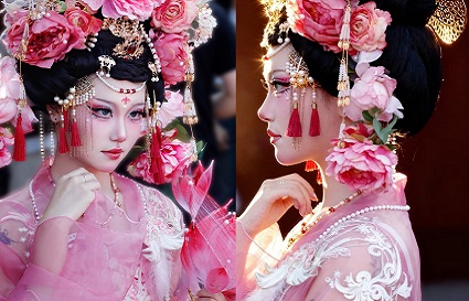 沈陽化妝學校：“以筆為墨 繪大唐風華”學員妝造作品展示